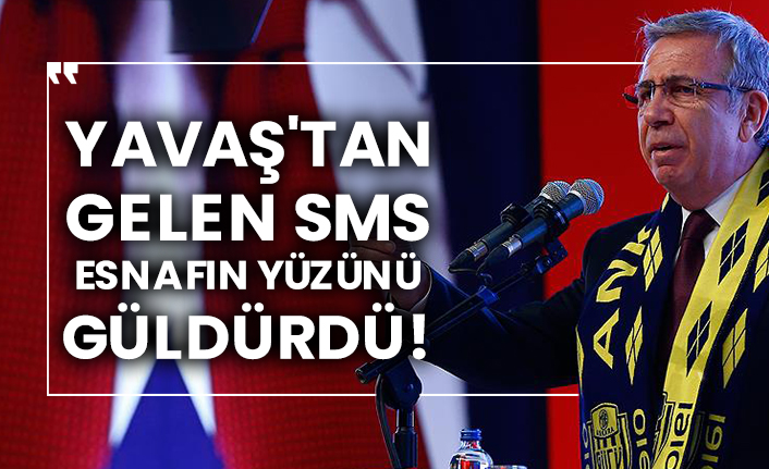 Mansur Yavaş'tan gelen SMS esnafın yüzünü güldürdü!