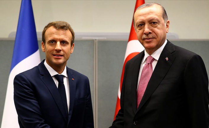 Erdoğan ile Macron görüştü!