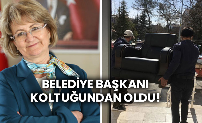 Belediye başkanı koltuğundan oldu!