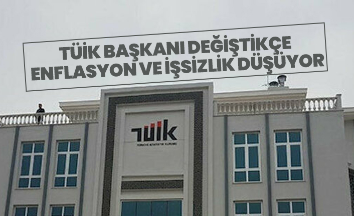 TÜİK Başkanı Değiştikçe Enflasyon ve İşsizlik Düşüyor