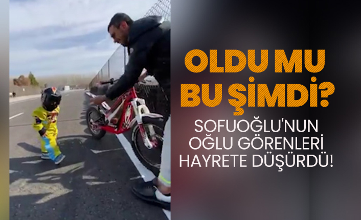 Oldu mu bu şimdi? Kenan Sofuoğlu'nun oğlu görenleri hayrete düşürdü!