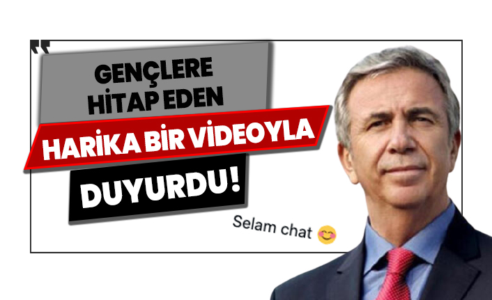 Mansur Yavaş, gençlere hitap eden harika videoyla duyurdu!