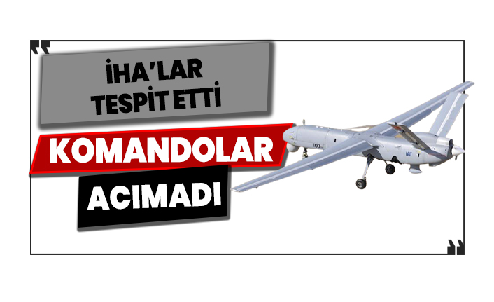 İHA'lar tespit etti, komandolar acımadı