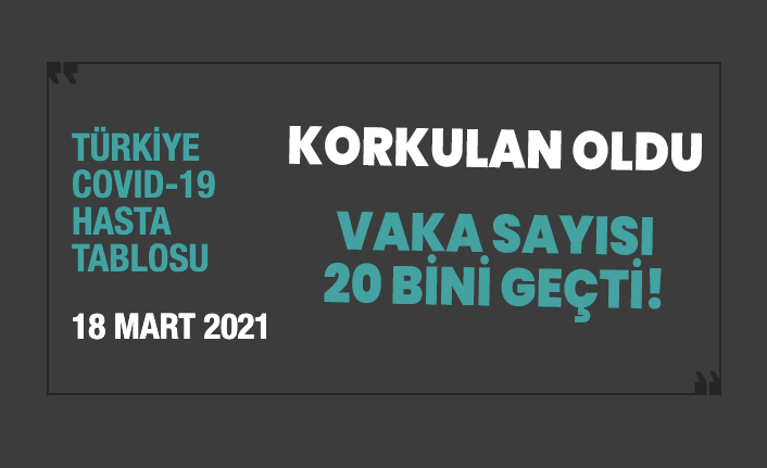 Vaka sayısı 20 bini geçti!