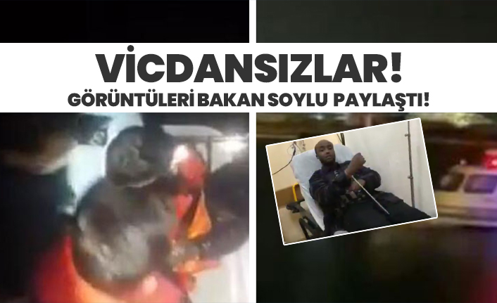 Vicdansızlar! Görüntüleri Bakan Soylu paylaştı!