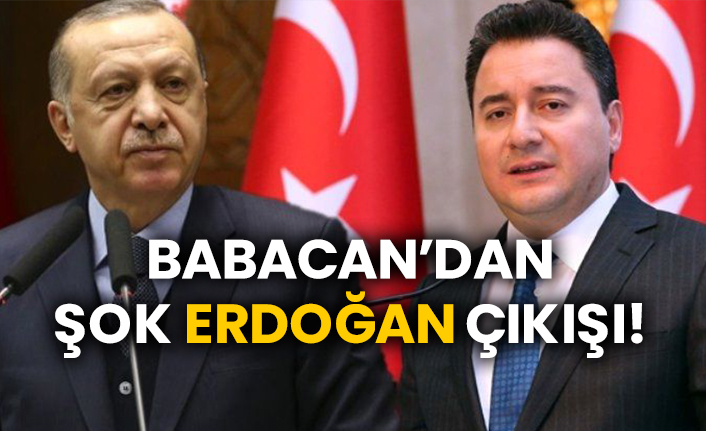 Babacan’dan şok Erdoğan çıkışı!
