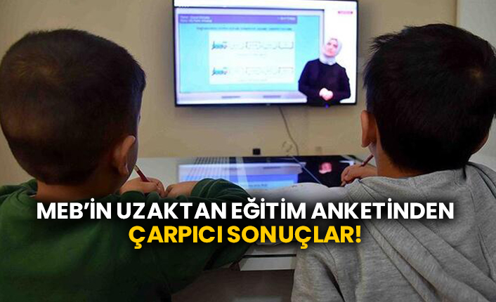 MEB’in uzaktan eğitim anketinden çarpıcı sonuçlar!