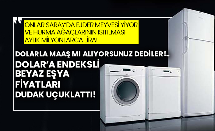 Dolar’a endeksli beyaz eşya fiyatları dudak uçuklattı!