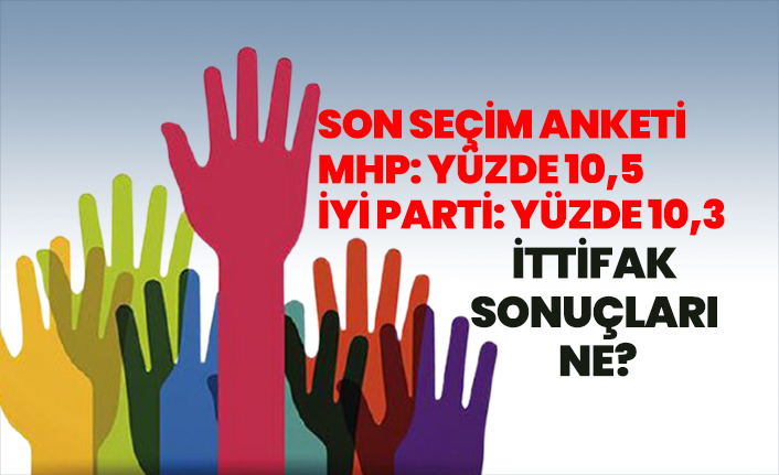 Son seçim anketi "MHP Yüzde 10,5 İYİ PARTİ Yüzde 10,3"