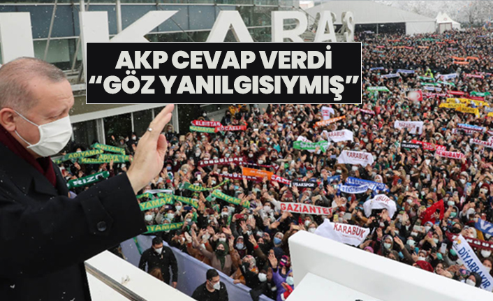AKP kongre kalabalığına cevap verdi “Göz yanılgısıymış”