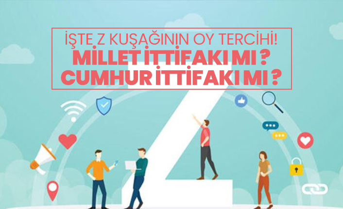 İşte Z kuşağının oy tercihi! Millet İttifakı mı ? Cumhur İttifakı mı ?