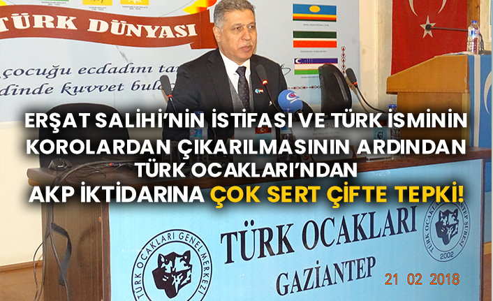 Erşat Salihi’nin istifası ve Türk isminin korolardan çıkarılmasının ardından Türk Ocakları’ndan AKP iktidarına çok sert çifte tepki!