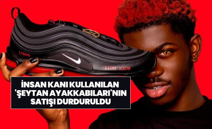 İnsan kanı kullanılan  'Şeytan Ayakkabıları'nın satışı durduruldu