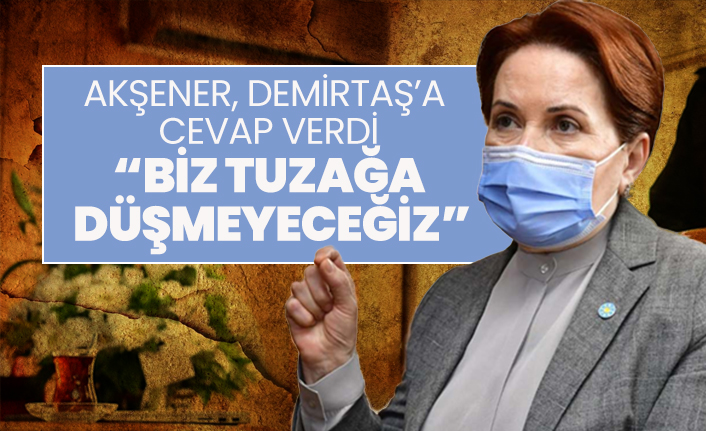 Akşener, Demirtaş’a  cevap verdi “Biz tuzağa  düşmeyeceğiz”
