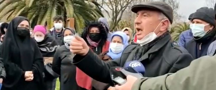 İBB önünde kentsel dönüşüm protestosu