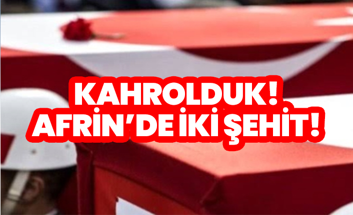 Afrin'de 2 asker şehit oldu