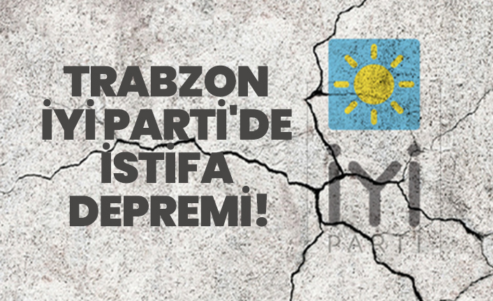 Trabzon İYİ Parti'de istifa  depremi!