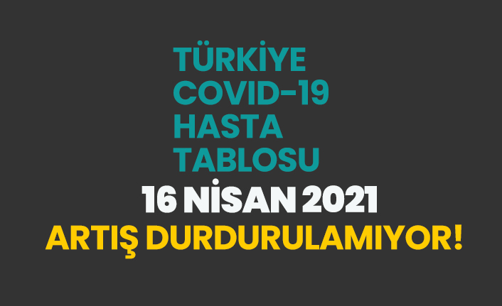 16 Nisan 2021 koronavirüs vaka tablosu açıklandı