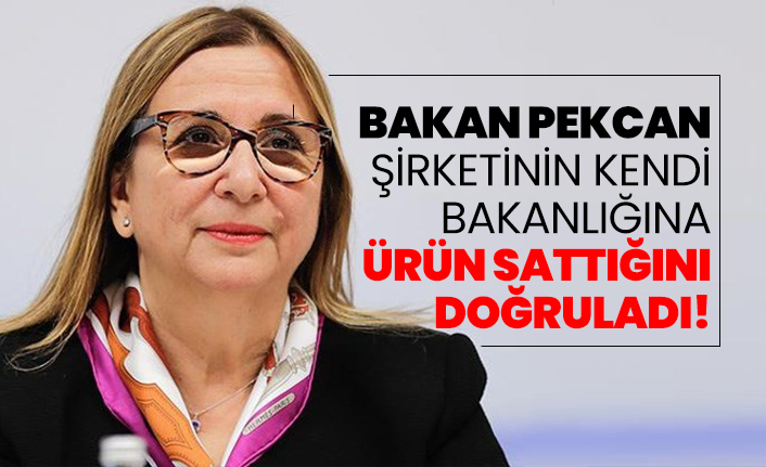 Bakan Ruhsar Pekcan şirketinin kendi bakanlığına ürün sattığını  doğruladı!
