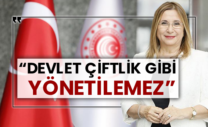 “Devlet çiftlik gibi yönetilemez”