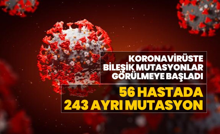Koronavirüste bileşik mutasyonlar görülmeye başladı "56 hastada  243 ayrı mutasyon"