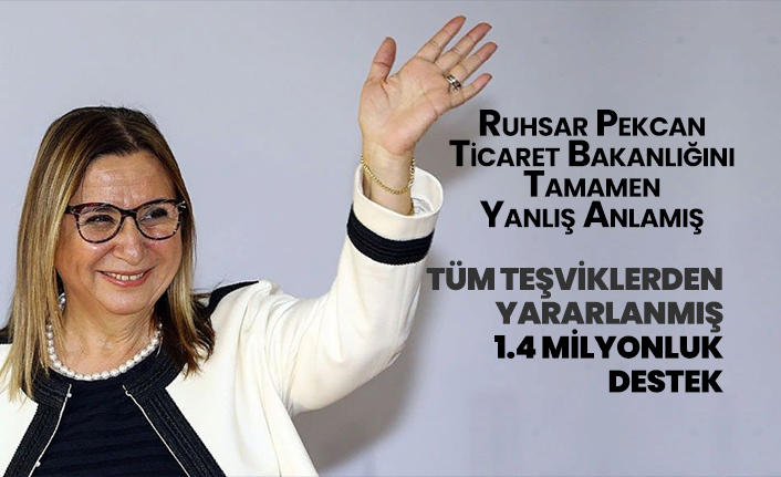 Ruhsar Pekcan Ticaret Bakanlığını Tamamen Yanlış Anlamış
