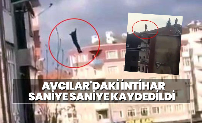 Avcılar'daki intihar saniye saniye kaydedildi