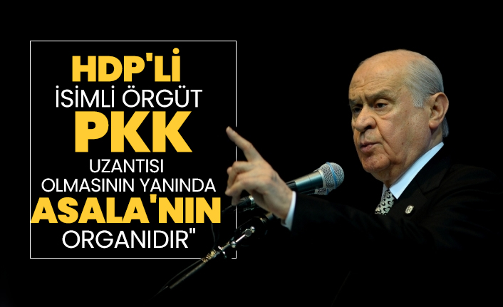 MHP Lideri Bahçeli "HDP'li isimli örgüt, PKK uzantısı olmasının yanında ASALA'nın organıdır"
