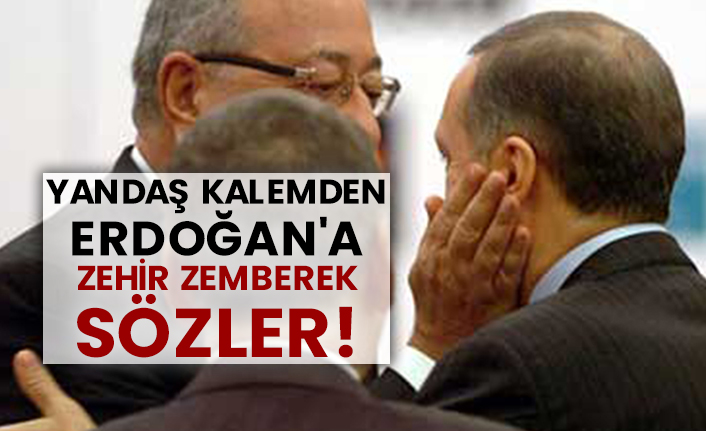 Yandaş kalemden Erdoğan'a zehir zemberek sözler!