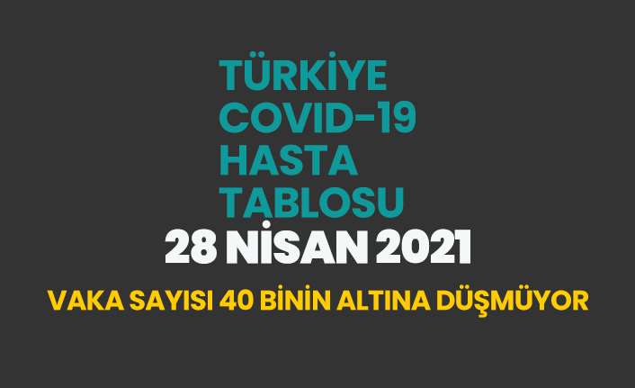 28 Nisan 2021 koronavirüs vaka tablosu açıklandı