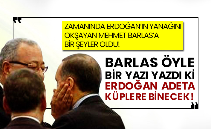 Zamanında Erdoğan’ın yanağını okşayan Mehmet Barlas’a bir şeyler oldu! Barlas öyle bir yazı yazdı ki Erdoğan adeta küplere binecek!
