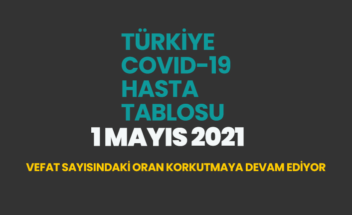 1 Mayıs 2021 koronavirüs vaka tablosu açıklandı