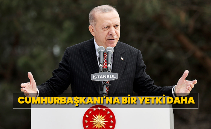 Cumhurbaşkanı'na bir yetki daha
