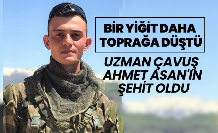 Bir yiğit daha  toprağa düştü "Uzman Çavuş Ahmet Asan'ın şehit oldu"