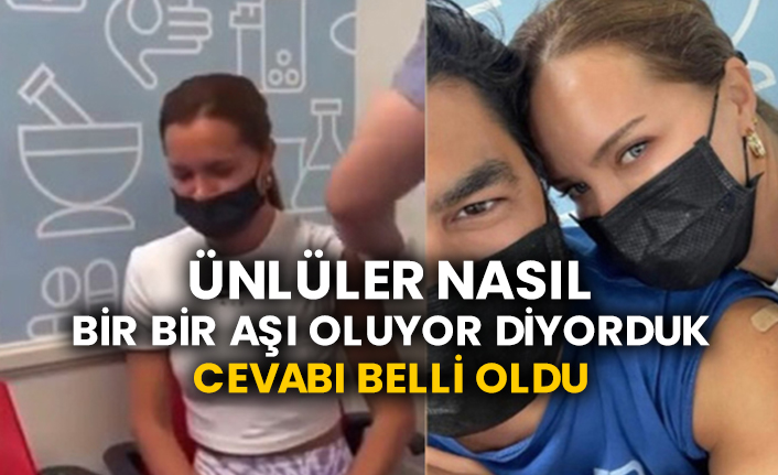Ünlüler nasıl bir bir aşı oluyor diyorduk cevabı belli oldu