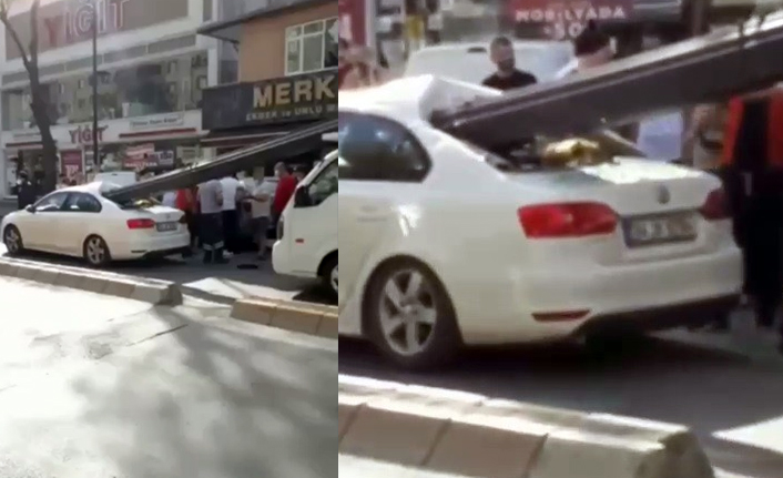 Aniden fren yaptı, demiler ok gibi saplandı