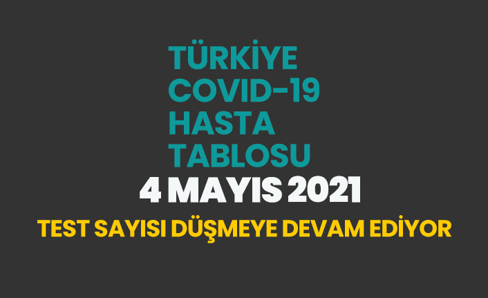 4 Mayıs 2021 koronavirüs vaka tablosu açıklandı