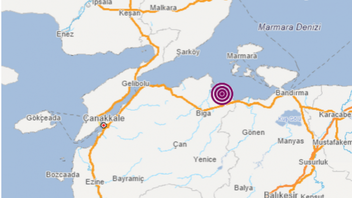 Çanakkale'de korkutan deprem!