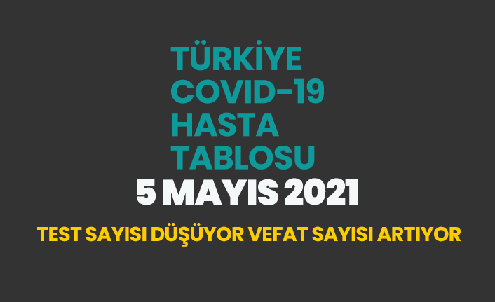 5 Mayıs 2021 koronavirüs vaka tablosu açıklandı
