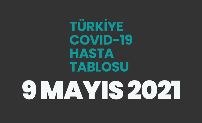 9 Mayıs 2021 koronavirüs vaka tablosu açıklandı