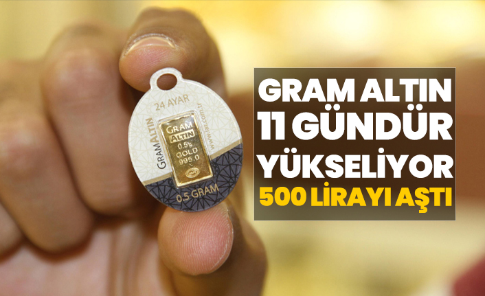 Gram altın yükselişini sürdürüyor