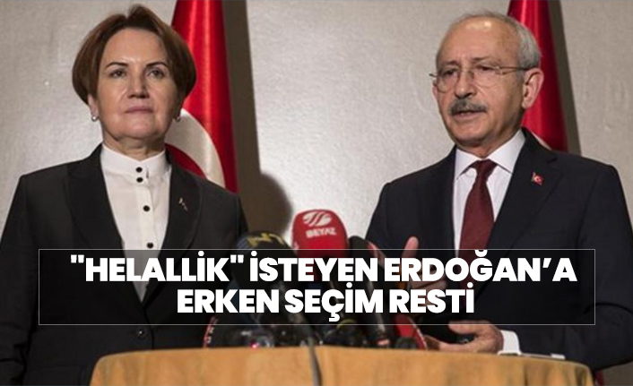 "Helallik" isteyen Erdoğan’a erken seçim resti