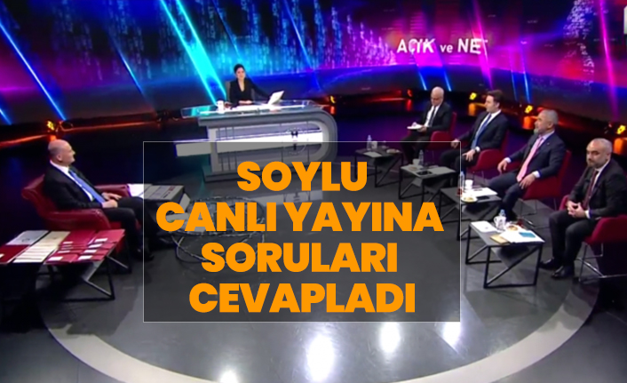 Süleyman Soylu canlı yayına soruları cevapladı