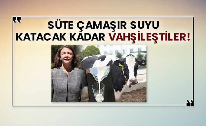Süte çamaşır suyu katacak kadar vahşileştiler!
