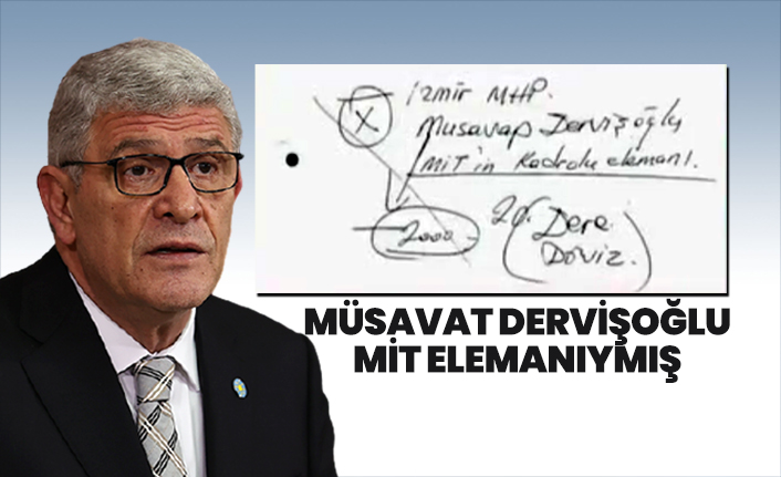 İYİ Partili Müsavat Dervişoğlu MİT elemanıymış