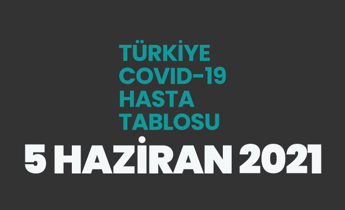 5 Haziran 2021 koronavirüs vaka tablosu açıklandı