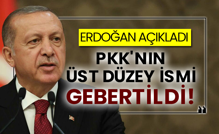 Erdoğan açıkladı: Pkk'nın üst düzey ismi gebertildi!