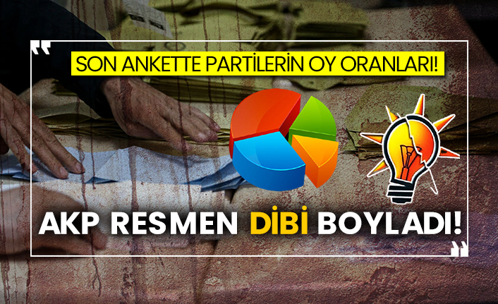 Son ankette partilerin oy oranları! AKP resmen dibi boyladı!