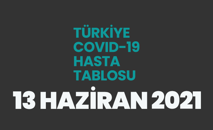 13 Haziran 2021 koronavirüs vaka tablosu açıklandı