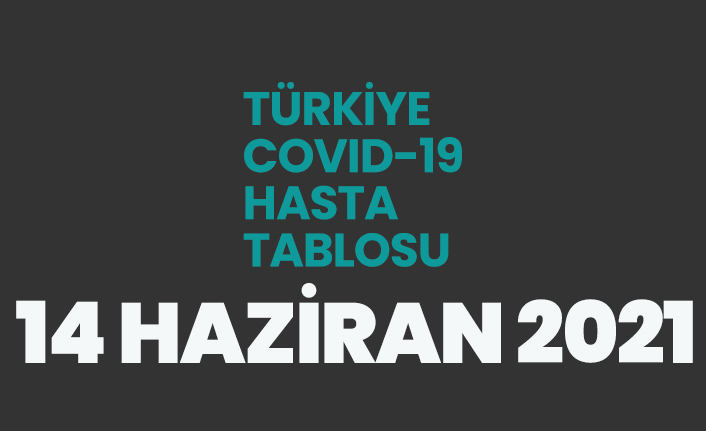 14 Haziran 2021 koronavirüs vaka tablosu açıklandı